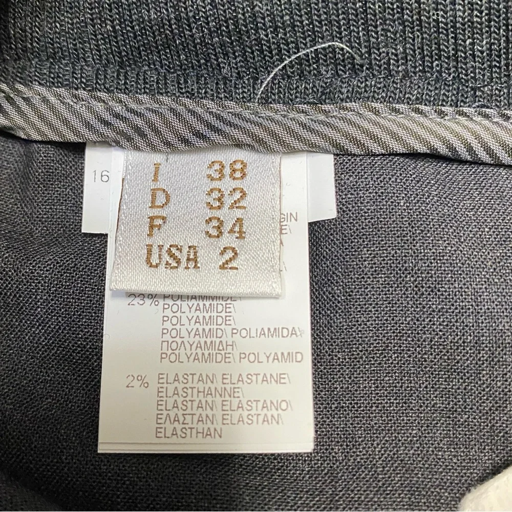 Brunello Cucinelli Women’s Pants Size 2 Wool Blend Twill Straight Leg Luxury NWT